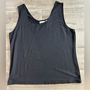Chico’s Size 2 Black Stretch Tank Top Nylon Spandex Blend